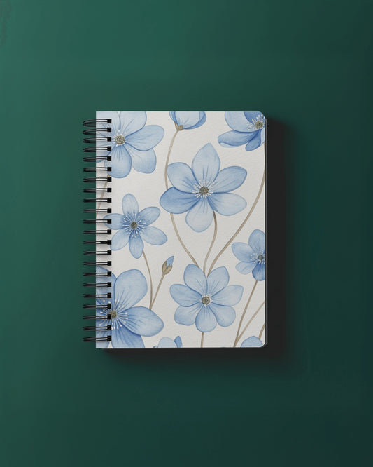 Blue Bloom Notebook