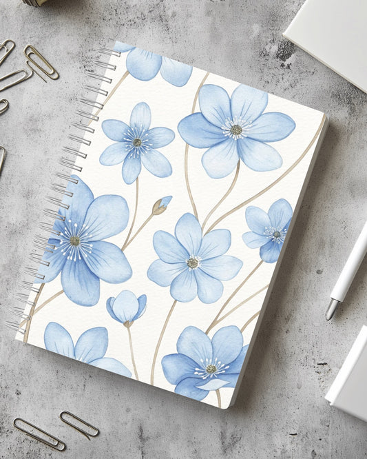 Blue Bloom Notebook