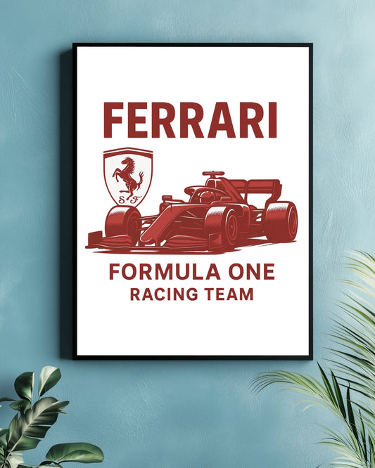 Ferrari F1 Racing Team Poster