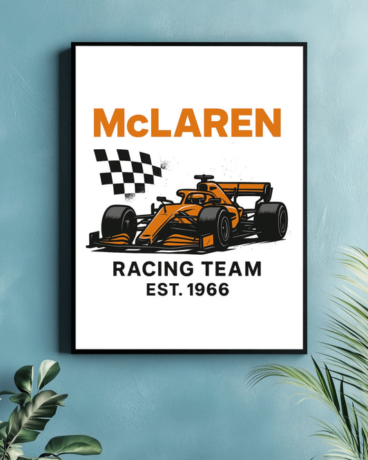 McLaren Racing Team Poster