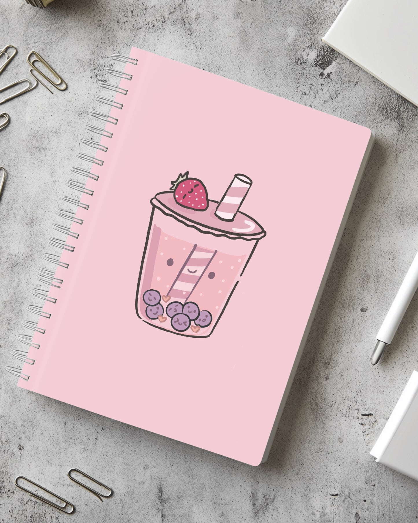 Berry Boba Bliss Notebook